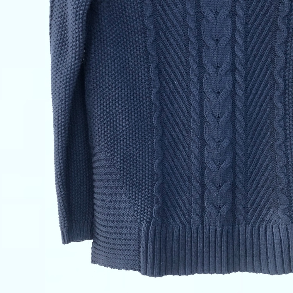 Cabi S Sweater Cowl Neck Cable Knit Chunky #3168 - Picture 2 of 6